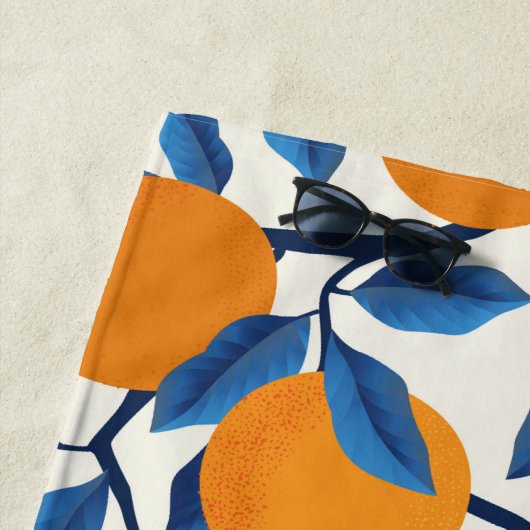 Citrus Orchard Oranje wijnstokken Strandlaken (In situ)