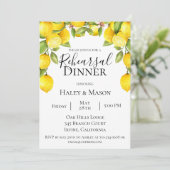 Citrus Orchard repetitie diner uitnodiging (Staand voorkant)