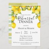 Citrus Orchard repetitie diner uitnodiging (Voorkant / Achterkant)