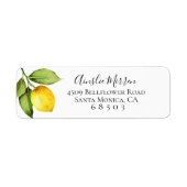 Citrus Orchard Return Address Labels (Voorkant)