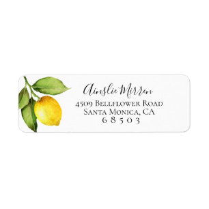 Citrus Orchard Return Address Labels