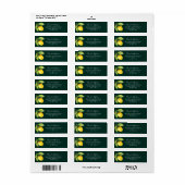 Citrus Orchard Return Emerald Adresetiketten Etiket (Full Sheet)
