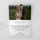 Citrus Orchard trouwfoto dank u kaart (Binnen)