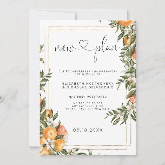 Citrus Orchard | Uitgestelde aankondiging huwelijk (Voorkant)
