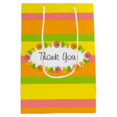 Citrus Oval Stripe Classic Dank u medium Cadeauzakje (Achterkant)