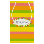Citrus Oval Stripe Classic Naam cadeauzakje klein (Achterkant)