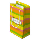 Citrus Oval Stripe Classic Naam cadeauzakje klein (Voorkant Gekanteld)
