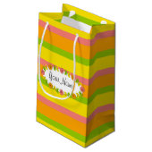 Citrus Oval Stripe Classic Naam cadeauzakje klein (Achterkant Gekanteld)