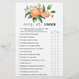 Citrus - Over of onder bruidsdouche spel