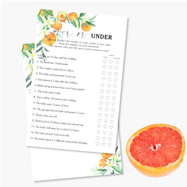 Citrus - Over of onder bruidsfeest spel (Creator heeft geüpload)