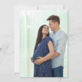 Citrus Paarse brunch en bubble Baby shower foto Kaart (Achterkant)