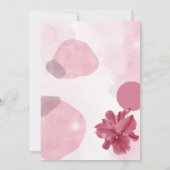 Citrus Paarse brunch en bubble Baby shower Kaart (Achterkant)