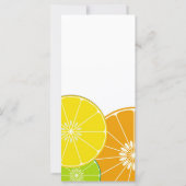Citrus Party Rack Kaart-uitnodiging (Achterkant)