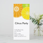 Citrus Party Rack Kaart-uitnodiging (Staand voorkant)