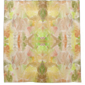 Citrus Pastel Designer Print Herhaal patroon Douchegordijn (Voorkant)