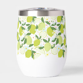 Citrus Patroon Roestvrij staal Wijn Tumbler