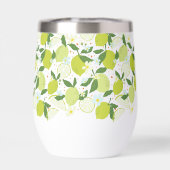 Citrus Patroon Roestvrij staal Wijn Tumbler (Achterkant)