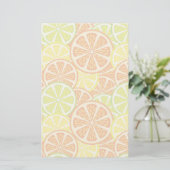 Citrus Pattern 2 Briefpapier (Staand voorkant)