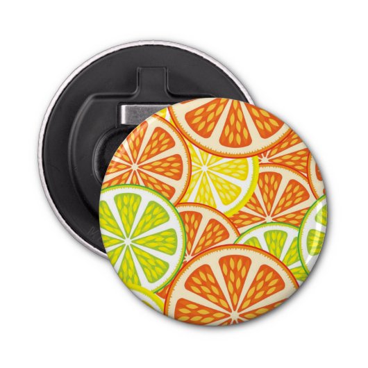 Citrus Pattern 2 Button Flesopener (Voorkant)