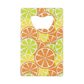 Citrus Pattern 2 Creditkaart Flessenopener (Achterkant)