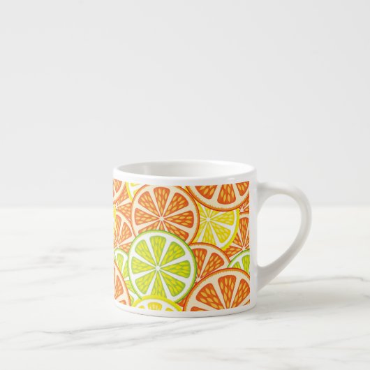 Citrus Pattern 2 Espresso Kop (Rechts)