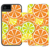 Citrus Pattern 2 Incipio iPhone Portemonnee Hoesje (Agenda Open)