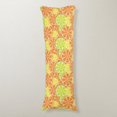 Citrus Pattern 2 Lichaamskussen (Voorkant Verticaal)