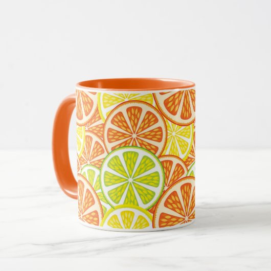 Citrus Pattern 2 Mok (Voorkant links)