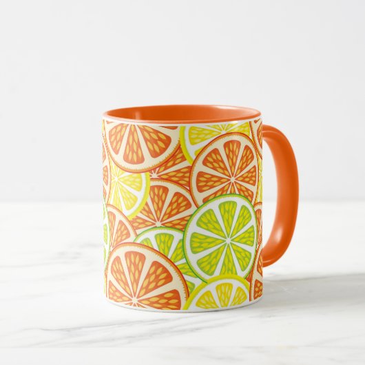 Citrus Pattern 2 Mok (Voorkant rechts)