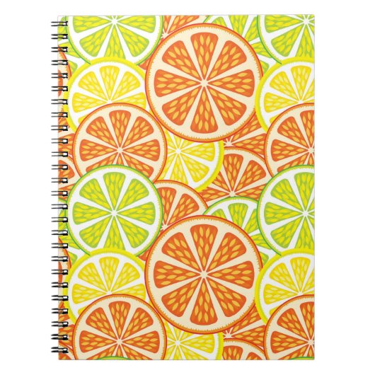 Citrus Pattern 2 Notitieboek (Voorkant)