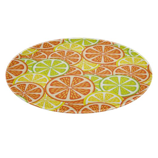 Citrus Pattern 2 Snijplank (Hoek)