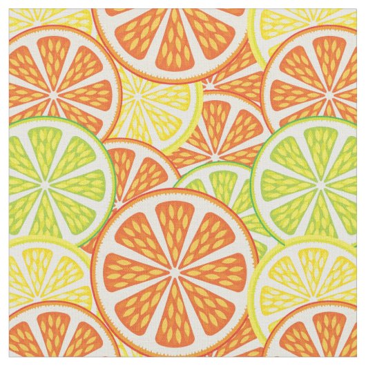 Citrus Pattern 2 Stof (Close Up)