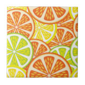 Citrus Pattern 2 Tegeltje (Voorkant)