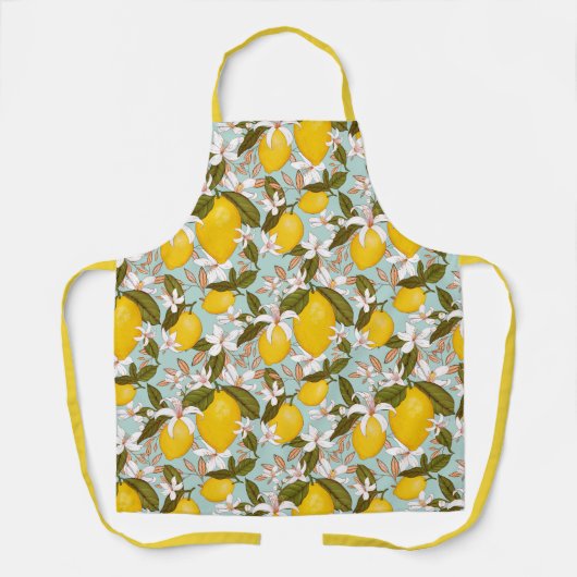 Citrus Pattern Apron Schort (Voorkant)