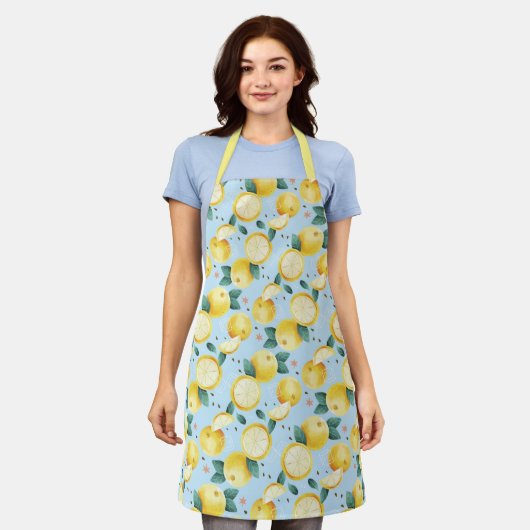 Citrus Pattern Apron Schort (Gedragen)