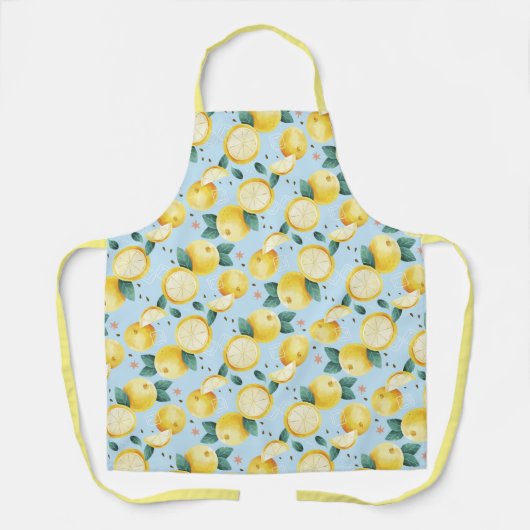 Citrus Pattern Apron Schort (Voorkant)