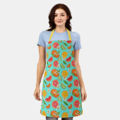 Citrus Pattern Apron Schort (Gedragen)