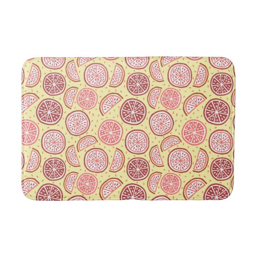 Citrus Pattern-badmatten Badmat (Voorkant)