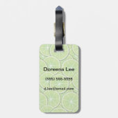 Citrus Pattern Bagagelabel (Achterkant verticaal)