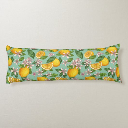 Citrus Pattern Body Pillow Lichaamskussen (Achterkant)