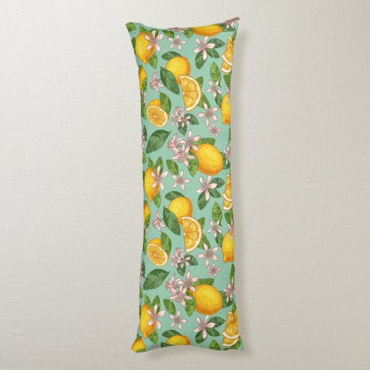 Citrus Pattern Body Pillow Lichaamskussen (Achterkant (Verticaal))