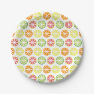 Citrus Pattern-Borden Papieren Bordje