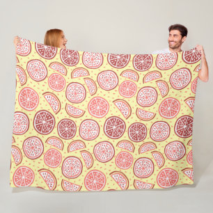 Citrus Pattern-dekens Fleece Deken