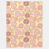 Citrus Pattern-dekens Fleece Deken (Voorkant)