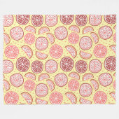 Citrus Pattern-dekens Fleece Deken (Voorkant (Horizontaal))