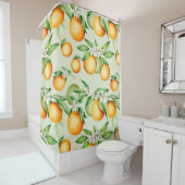 Citrus Pattern Douchegordijn (In situ)