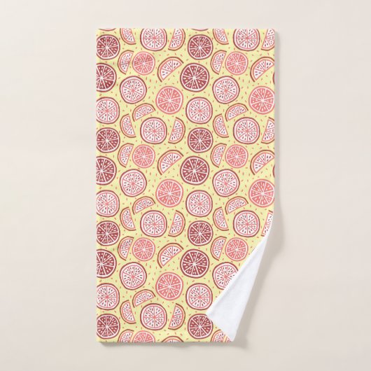 Citrus Pattern-handdoekset Bad Handdoek (Handdoek)
