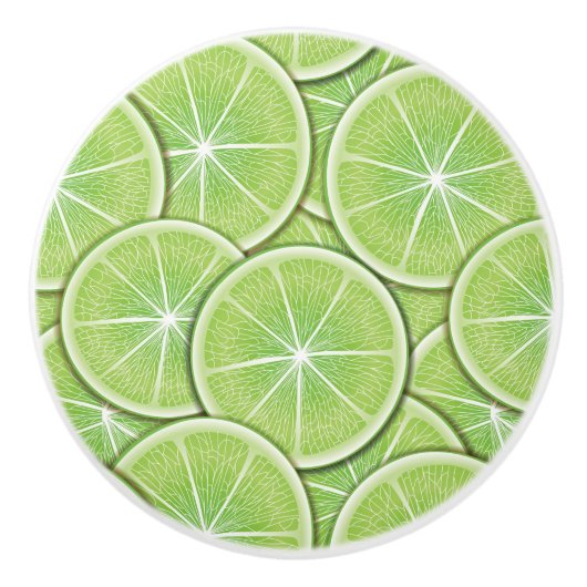 Citrus Pattern Keramische Knop (Voorkant)