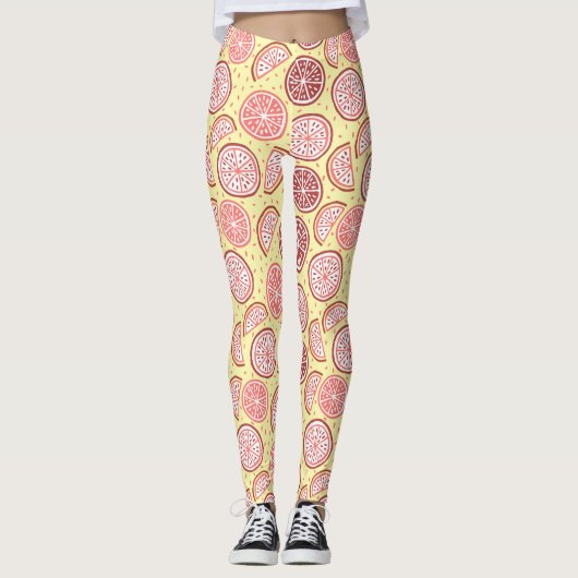 Citrus Pattern leggings (Voorkant)