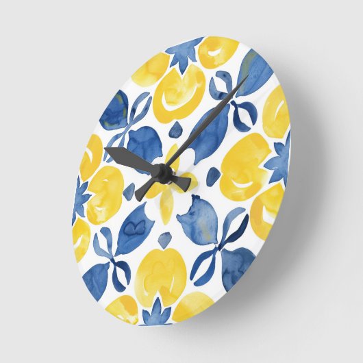 Citrus Pattern Ronde Klok (Hoek)